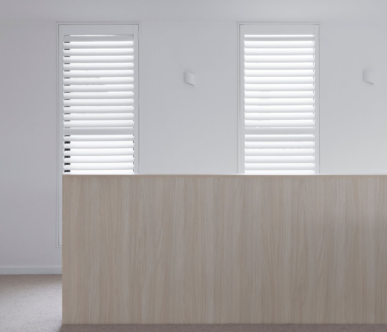 Plantation shutters privacy control
