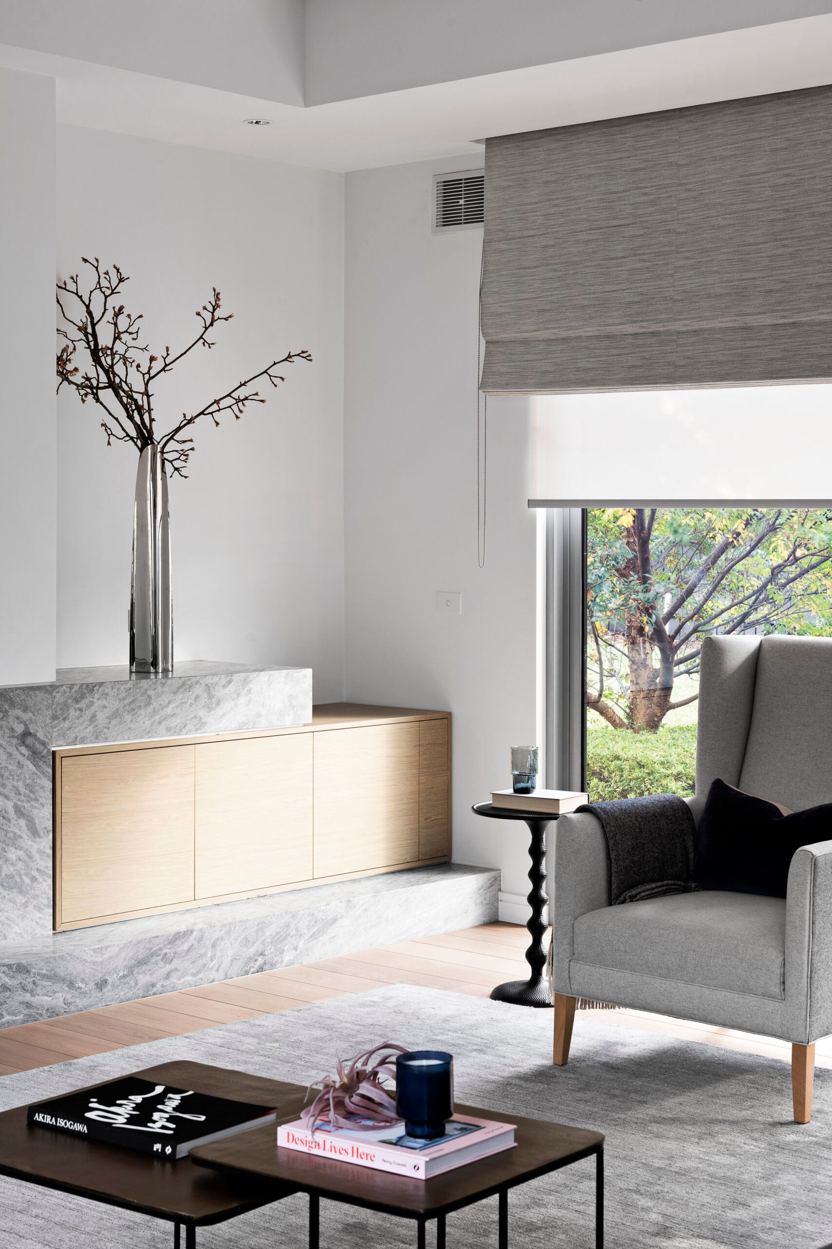 Motorised Roman blinds