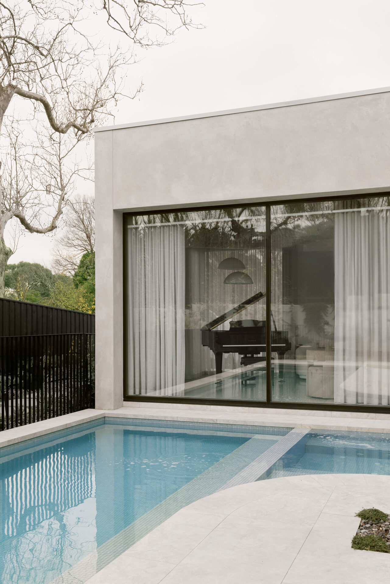 Sheer curtain texture and drape β Berwick project