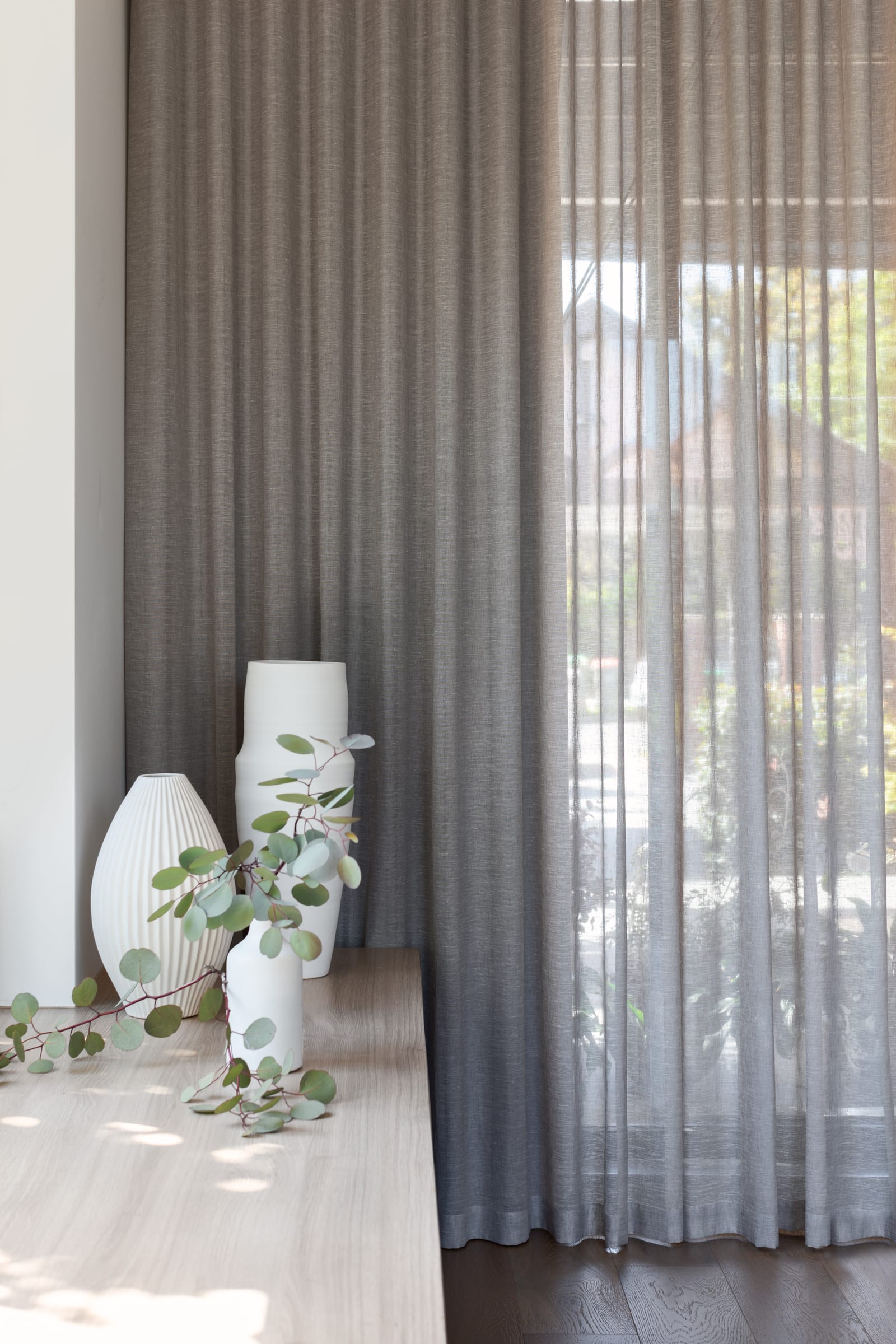 St Kilda East residence with blockout curtains closed for warmth
