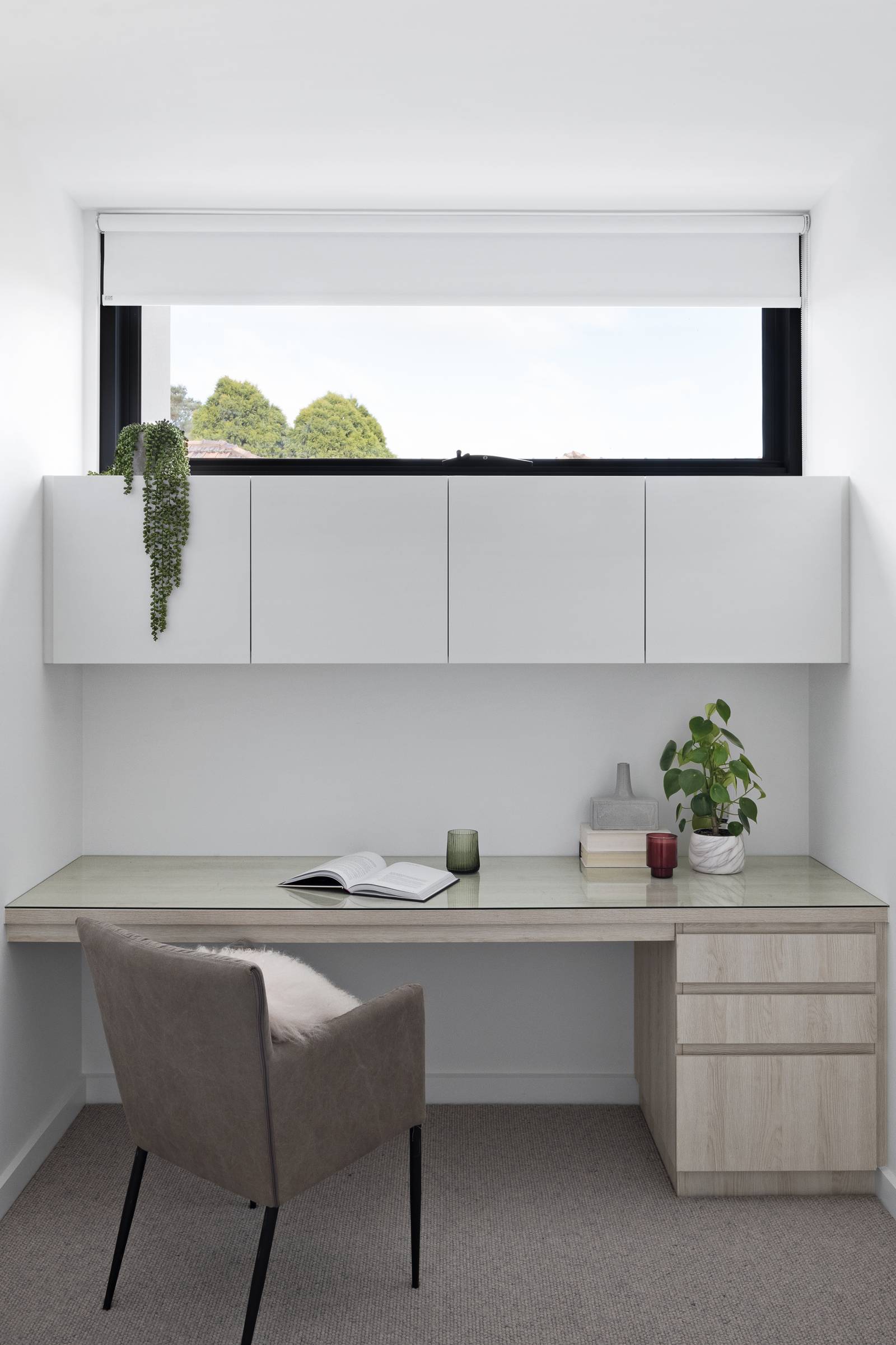 Blockout roller blinds in a Melbourne home
