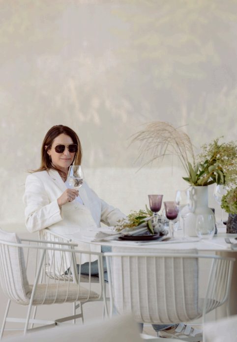 Café outdoor dining area protected by outdoor blinds in Melbourne